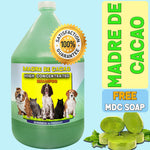 1 Gallon Madre de Cacao with FREE MDC soap for Dogs and Cats, Anti-mange, Anti-ticks, Anti-bacterial
