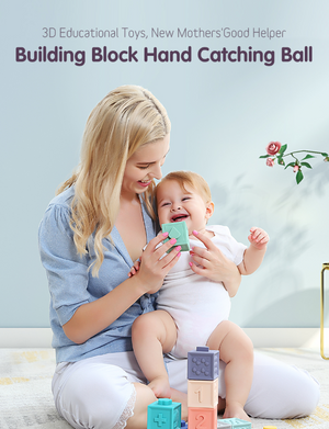 12pcs/set SAFE Baby Grasp 3D Building Blocks