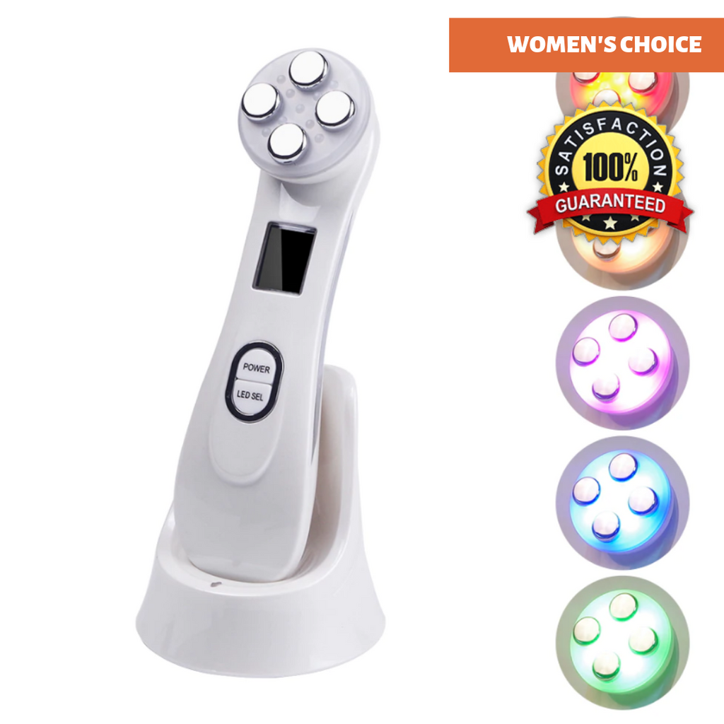 6 in 1 Mesoporation Electroporation LED Photon Beauty Device Salon Radio Frequency Face Lifting Tightening Facial Skin Massager
