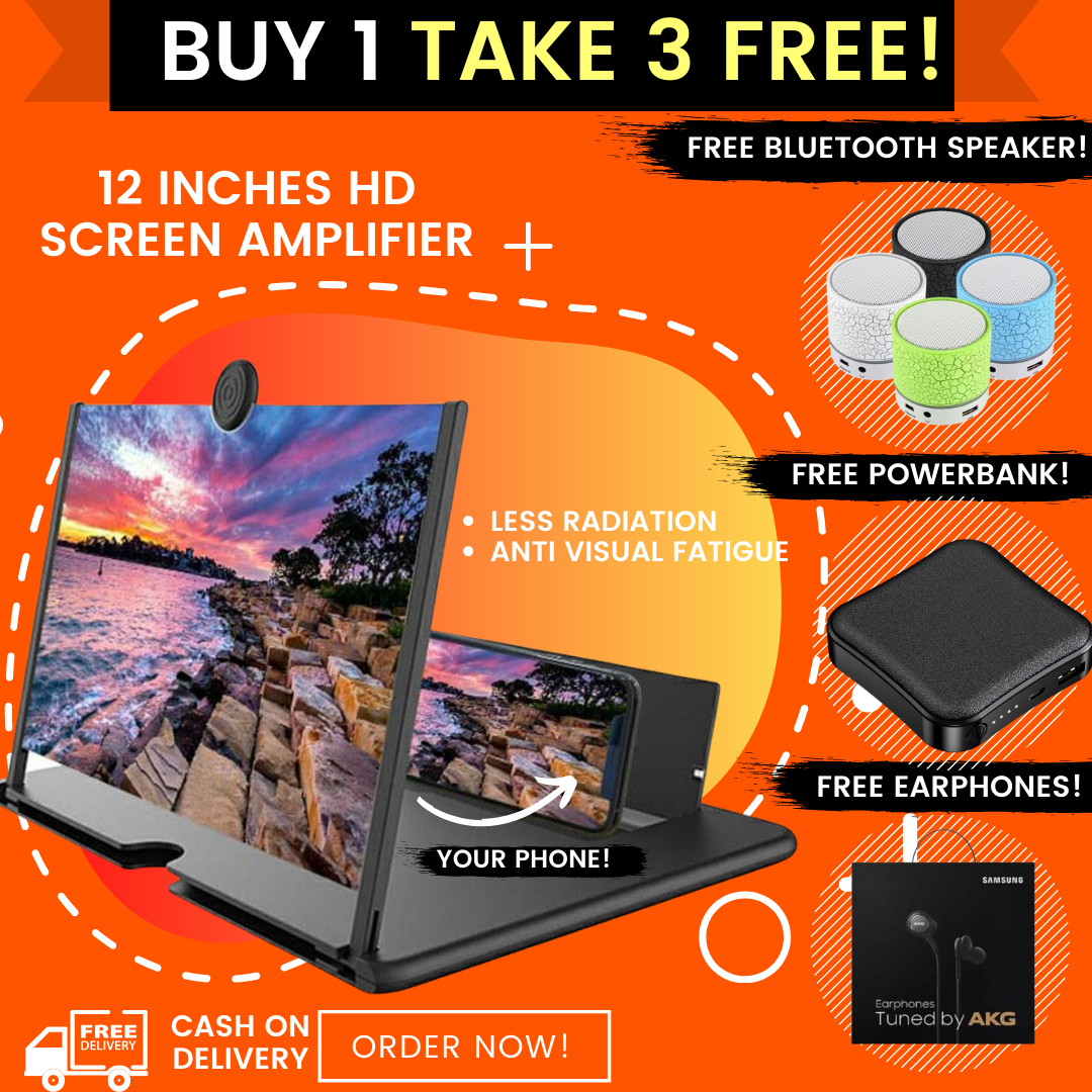 BUY 1 [TAKE 3 FREE] 12 inches HD Cellphone Screen Enlarger