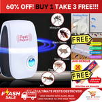 BUY 1 [TAKE 2 FREE ITEMS] 2020 Upgraded Ultrasonic Best and Effective Pests Repeller Device