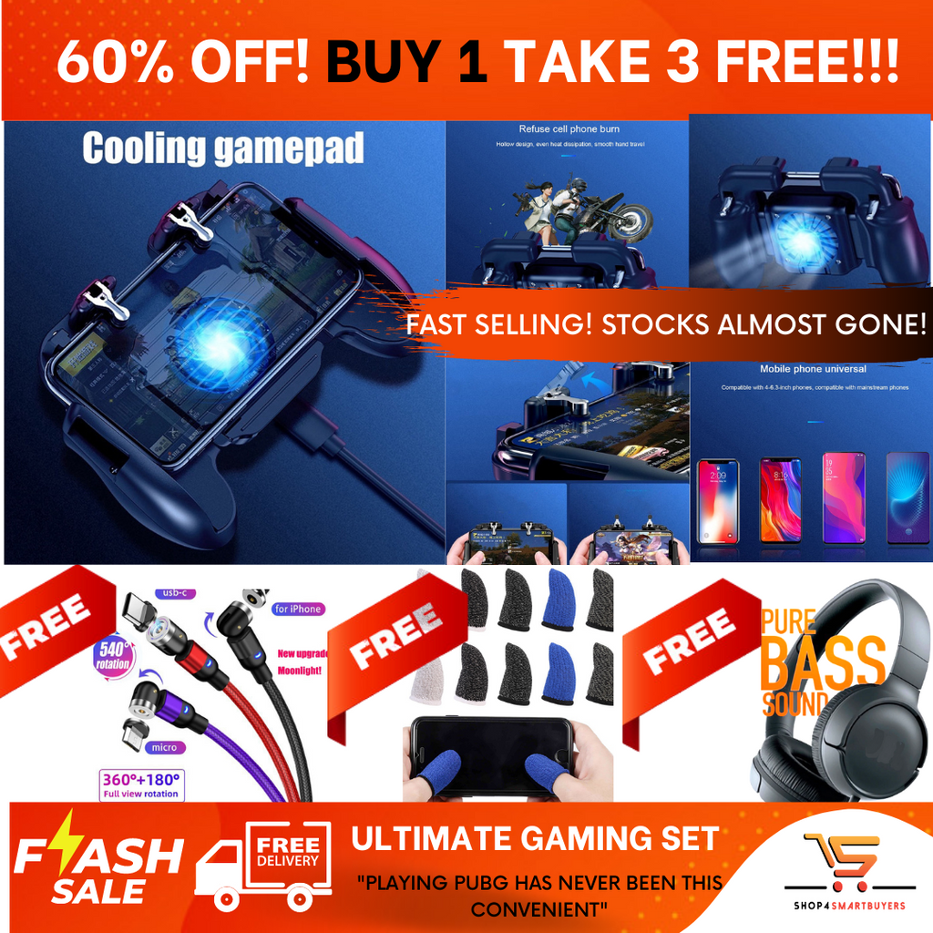 BUY 1 GET 3 FREE ITEMS GAMING COOLING PAD FOR PUBG MOBILE LEGENDS CALL OF DUTY