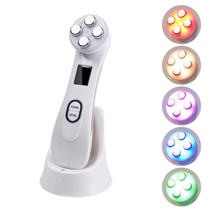 6 in 1 Mesoporation Electroporation LED Photon Beauty Device Salon Radio Frequency Face Lifting Tightening Facial Skin Massager